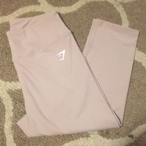 Gymshark leggings. Cream/blush colored